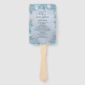 Icy Frozen Snowflakes Winter Wonderland Weddenscha Handwaaier (Voorkant)