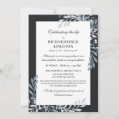 Icy Greenery & White Berries Life Celebration Kaart (Voorkant)