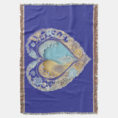 Icy Heart Icy Flame AI art Deken (Voorkant Verticaal)