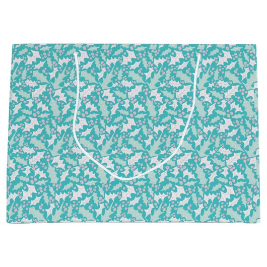 Icy Holly Grote Gift Bag Groot Cadeauzakje (Voorkant)