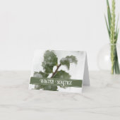 Icy Holly verlaat Happy Winter Solstice Kaart (Voorkant)