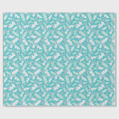 Icy Holly Wrapping Paper Roll Cadeaupapier (Vlak)