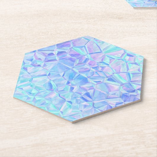 icy iridescence : kartonnen onderzetters (Schuin)