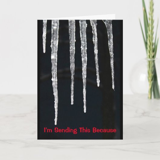 ICY-kerst komt eraan Kaart (Voorkant)