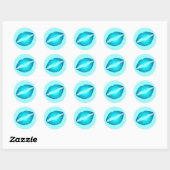 Icy Kiss Ronde Sticker (Vel)