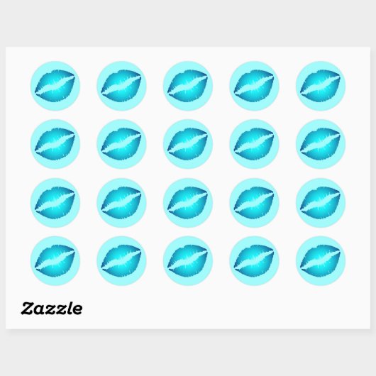 Icy Kiss Ronde Sticker (Vel)