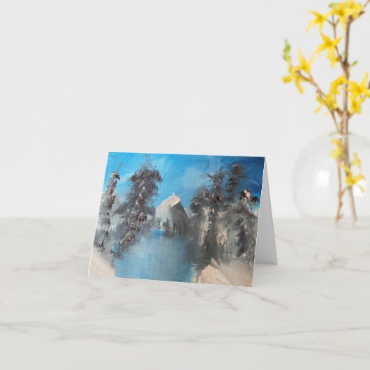 Icy Lake Kaart (Gele Bloem)