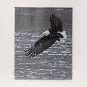 Icy landing: Kale adelaar puzzel Legpuzzel (Verticaal)