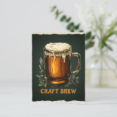 Icy Mok van Craft Brew Illustration Briefkaart (Staand voorkant)