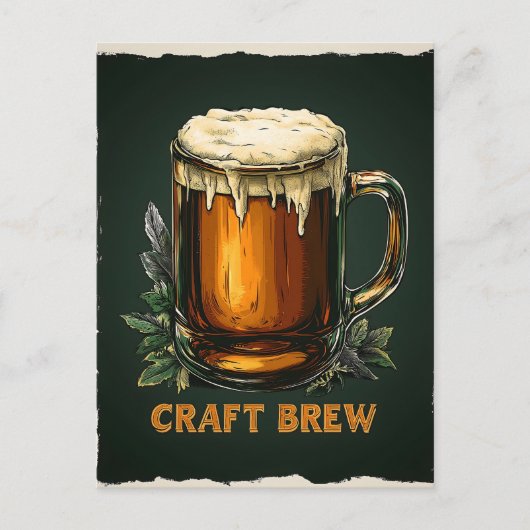 Icy Mok van Craft Brew Illustration Briefkaart (Voorkant)