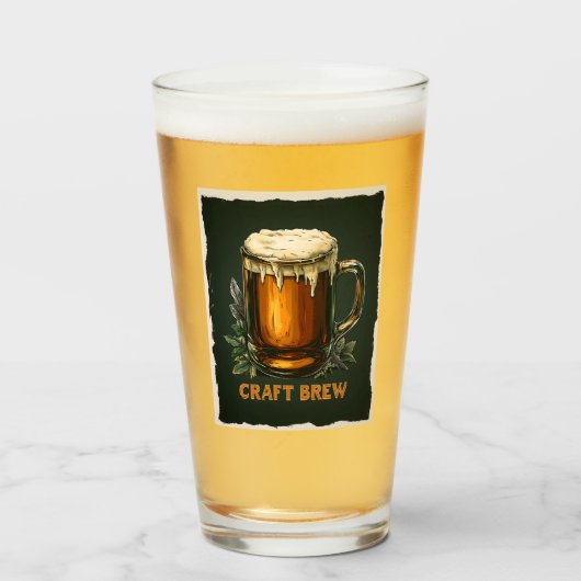 Icy Mok van Craft Brew Illustration Glas (Voorkant gevuld)