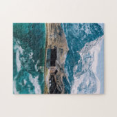 Icy Mountain Art Schilderachtig Puzzles Complex Ji Legpuzzel (Horizontaal)