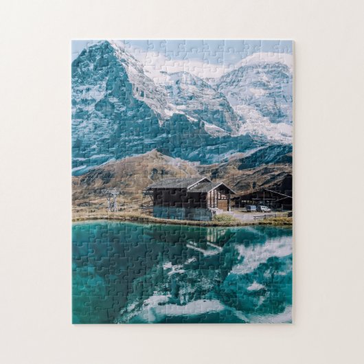 Icy Mountain Art Schilderachtig Puzzles Complex Ji Legpuzzel (Verticaal)