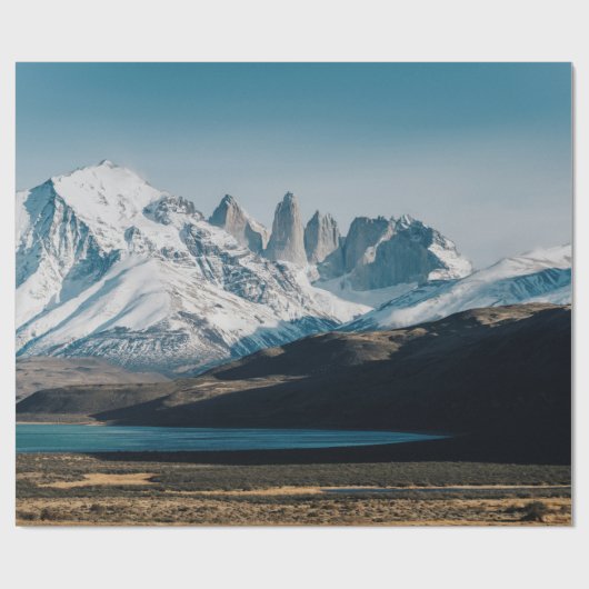 ICY MOUNTAIN SCENERY CADEAUPAPIER (Vlak)