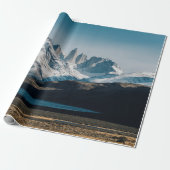 ICY MOUNTAIN SCENERY CADEAUPAPIER (Uitgerold)