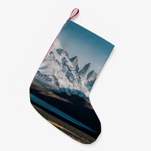 ICY MOUNTAIN SCENERY KLEINE KERSTSOK (Voorkant (Hangend))