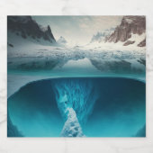 Icy Mountain View Bier Etiket (Enkel label)