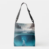 Icy Mountain View Crossbody Tas (Achterkant)