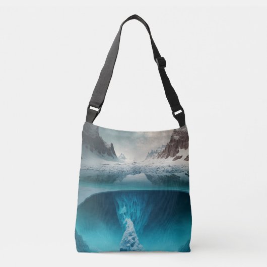 Icy Mountain View Crossbody Tas (Voorkant)