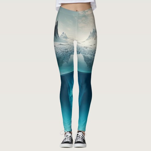 Icy Mountain View Leggings (Voorkant)