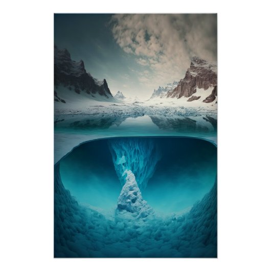 Icy Mountain View Perfect Poster (Voorkant)