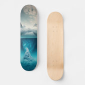 Icy Mountain View Persoonlijk Skateboard (Voorkant)