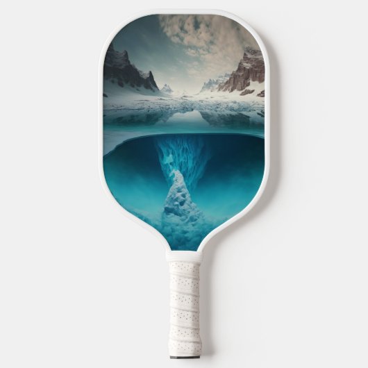 Icy Mountain View Pickleball Paddle (Voorkant)