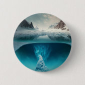 Icy Mountain View Ronde Button 5,7 Cm (Voorkant)