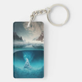 Icy Mountain View Sleutelhanger (achterkant)