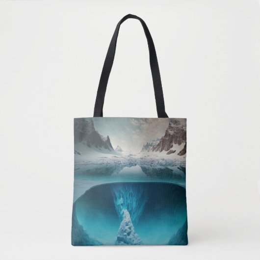 Icy Mountain View Tote Bag (Voorkant)