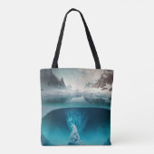 Icy Mountain View Tote Bag (Achterkant)