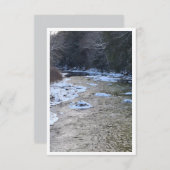 Icy NH River during January Note Card Notitiekaartje (Voorkant / Achterkant)