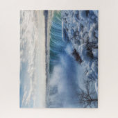 Icy Niagara Herfsten Jigzaag Puzzle Legpuzzel (Verticaal)