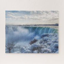 Icy Niagara Herfsten Jigzaag Puzzle
