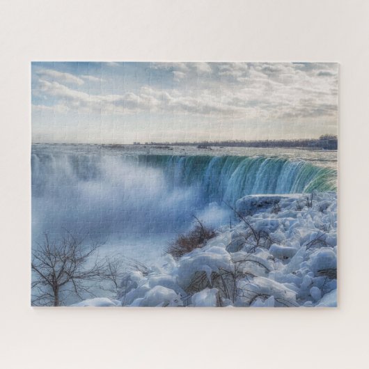 Icy Niagara Herfsten Jigzaag Puzzle Legpuzzel (Horizontaal)