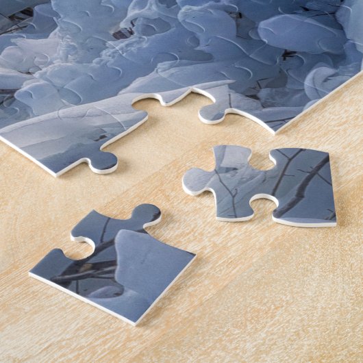 Icy Niagara Herfsten Jigzaag Puzzle Legpuzzel (Zijkant)