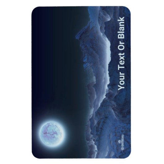 Icy Planet, Frozen Moon Magneet (Verticaal)