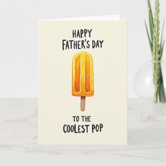 Icy Pop Vaderdag Kunstkaart Kaart (Voorkant)