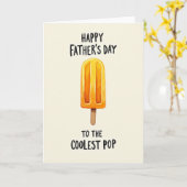 Icy Pop Vaderdag Kunstkaart Kaart (Gele Bloem)