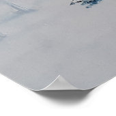 Icy River - een prachtig sneeuwlandschap, winter Poster (Hoek)