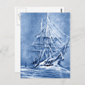 Icy Ship Briefkaart (Voorkant / Achterkant)