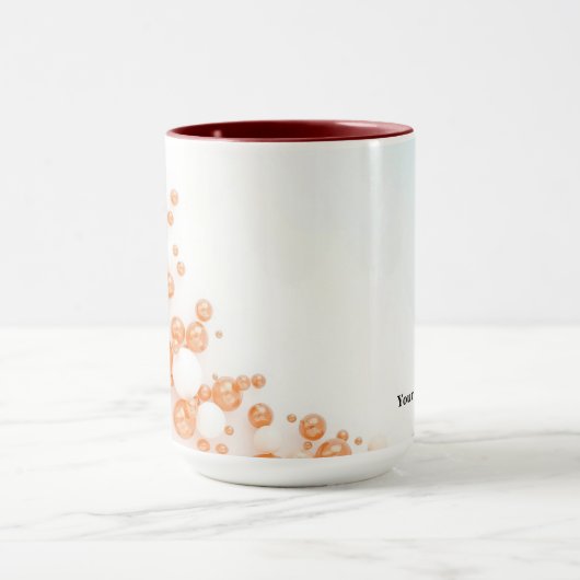 Icy Sky Blue Copper Bubble Mok (Midden)