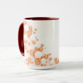 Icy Sky Blue Copper Bubble Mok (Voorkant links)