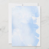 Icy sneeuw sprookje bruiloft verloving uitnodiging (Achterkant)