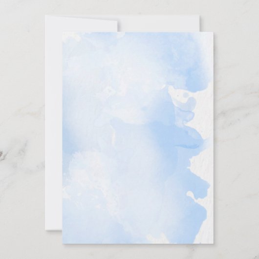 Icy sneeuw sprookje bruiloft verloving uitnodiging (Achterkant)