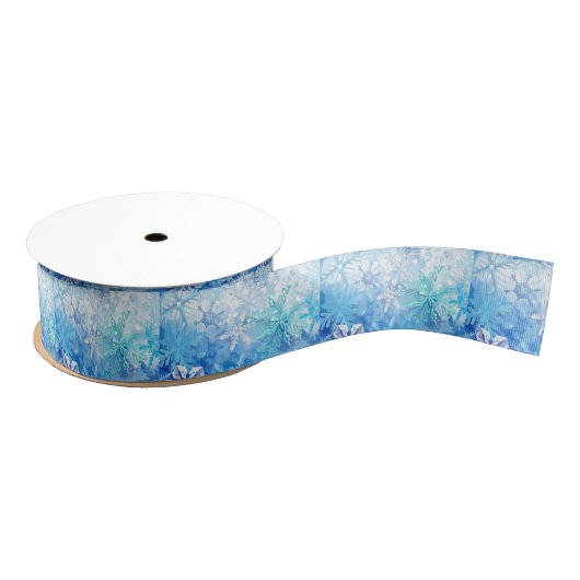 Icy Snow Flakes Grosgrain Lint (Spoel)
