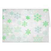  Icy Snowflake Background - Green (Voorkant Horizontaal)
