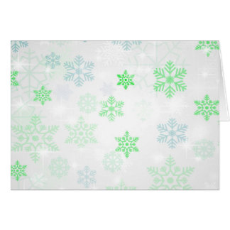  Icy Snowflake Background - Green