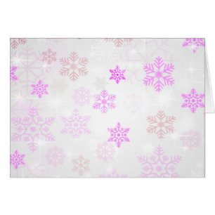 Icy Snowflake Background - Roze
