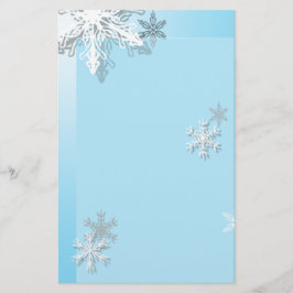 Icy Snowflake Briefpapier